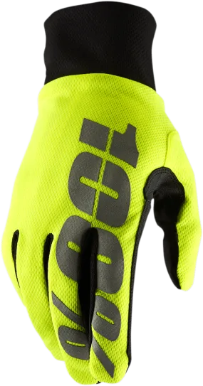100% Hydromatic Waterproof Gloves - Yellow - XL 10017-00008