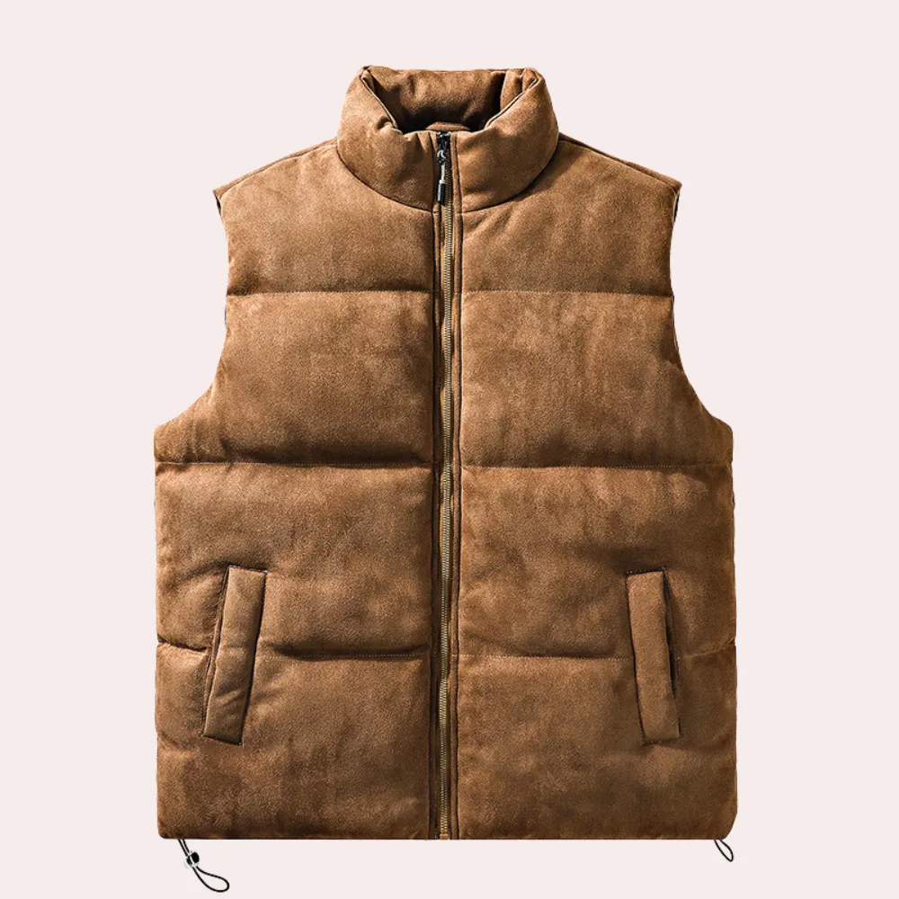 Adorjan - Gilet d'hiver matelassé confortable et élégant pour hommes