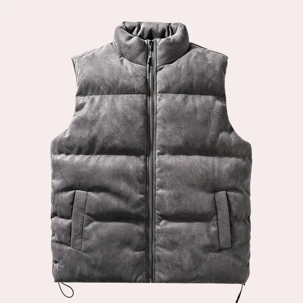 Adorjan - Gilet d'hiver matelassé confortable et élégant pour hommes