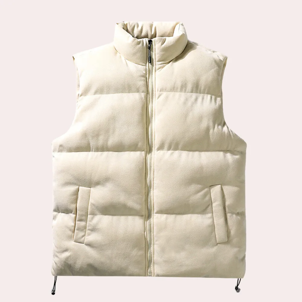 Adorjan - Gilet d'hiver matelassé confortable et élégant pour hommes