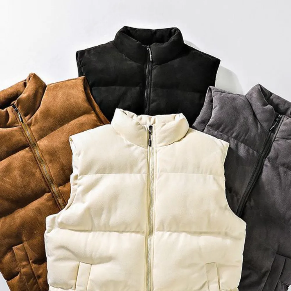 Adorjan - Gilet d'hiver matelassé confortable et élégant pour hommes