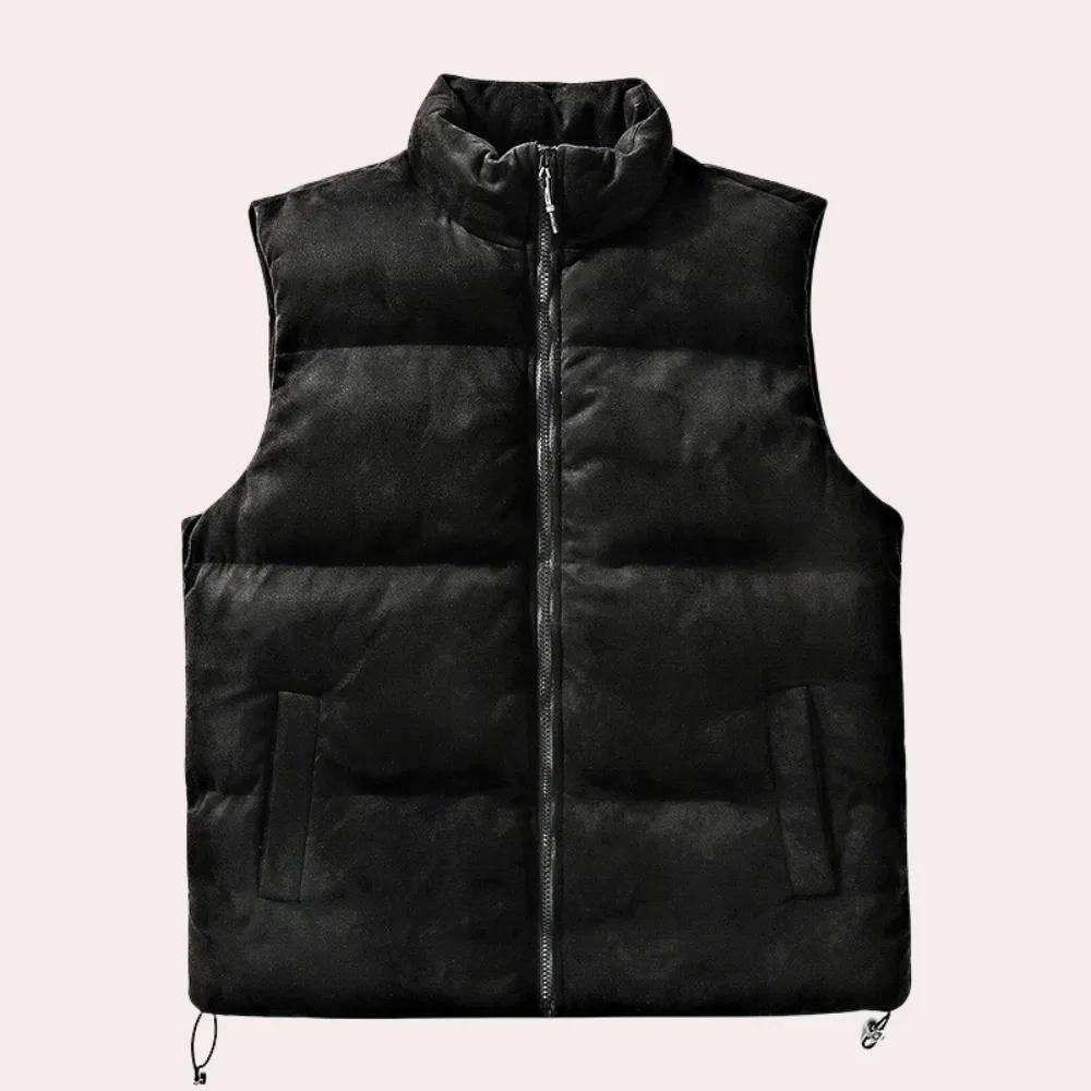 Adorjan - Gilet d'hiver matelassé confortable et élégant pour hommes
