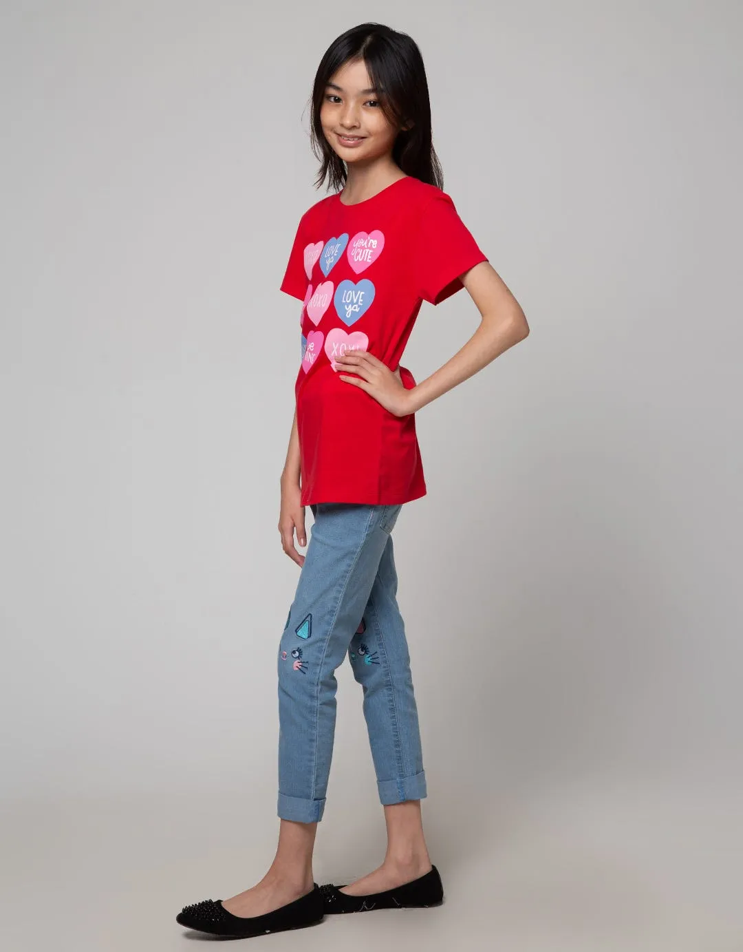 Aero Denim Long Pants Meow Aplikasi