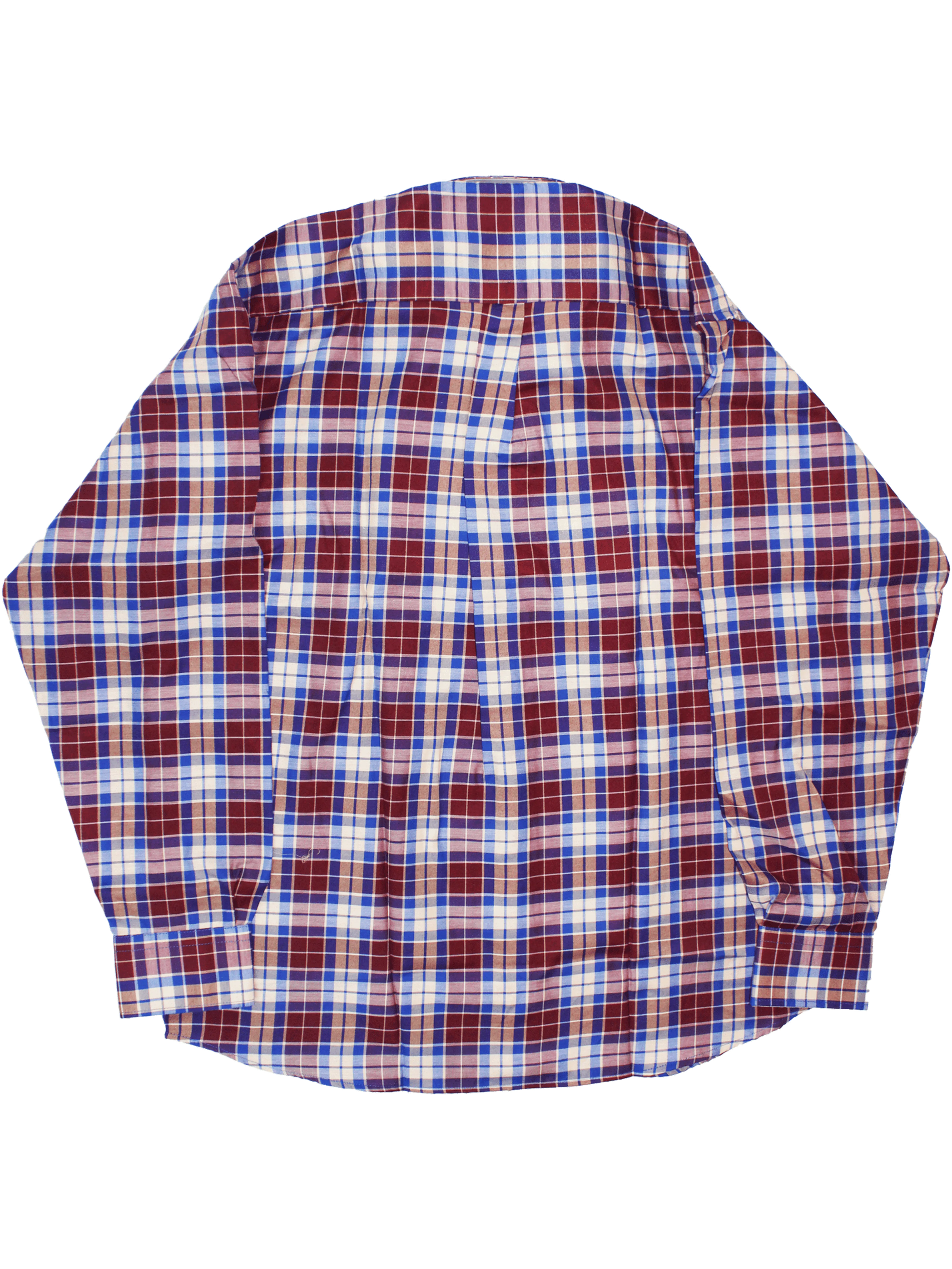 AERO LS Check Burgundy Shirt