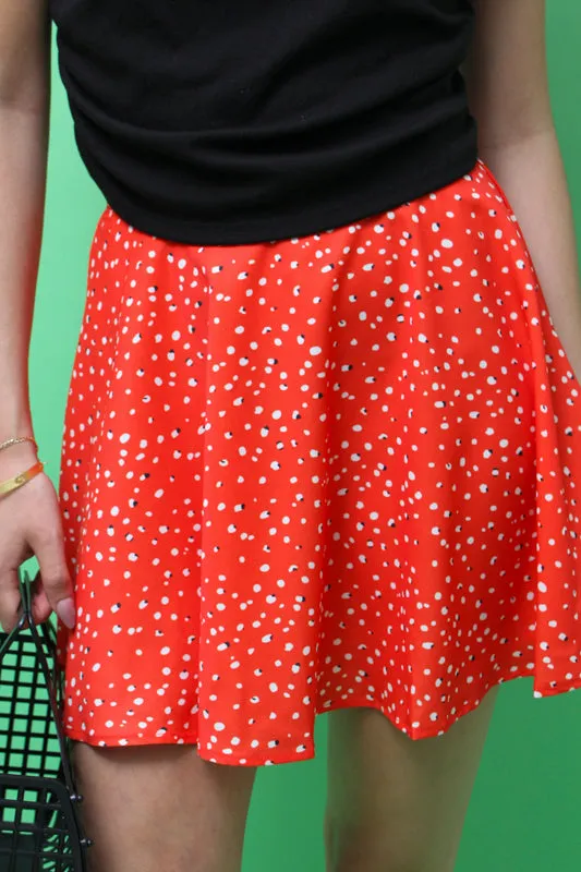 AMALFI POLKA DOT MINI SKIRT