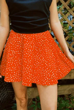 AMALFI POLKA DOT MINI SKIRT