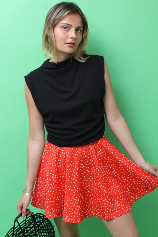AMALFI POLKA DOT MINI SKIRT