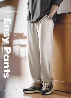 American Workwear Waffle Sweatpants Sports Drape Men's Trousers
