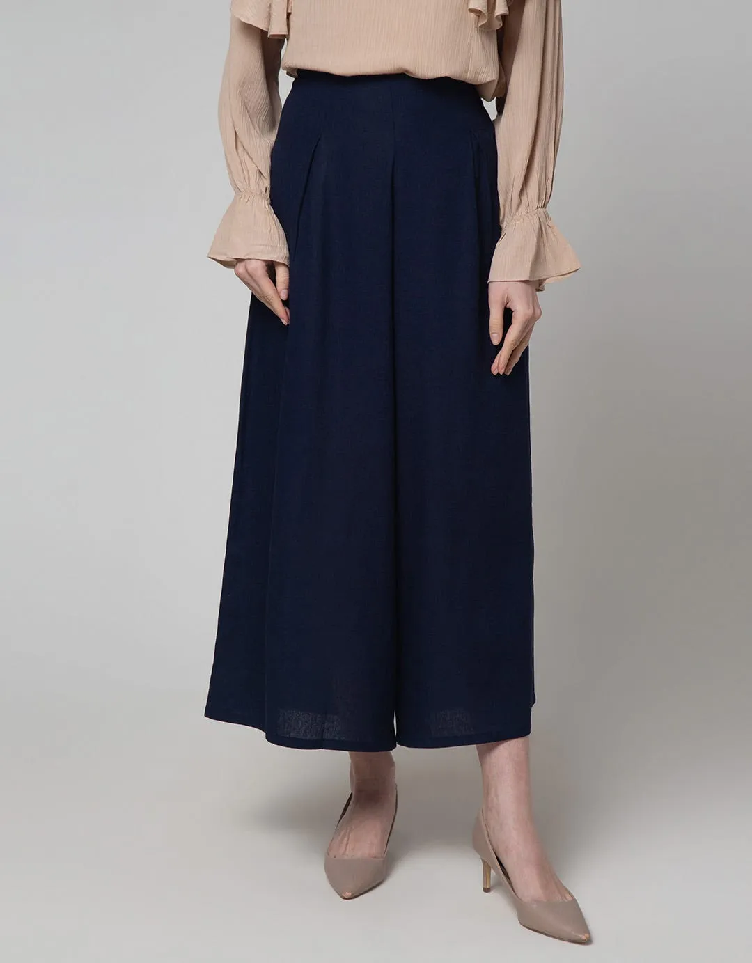 Annisa Long Pants Lineblend Wideleg No Waistband