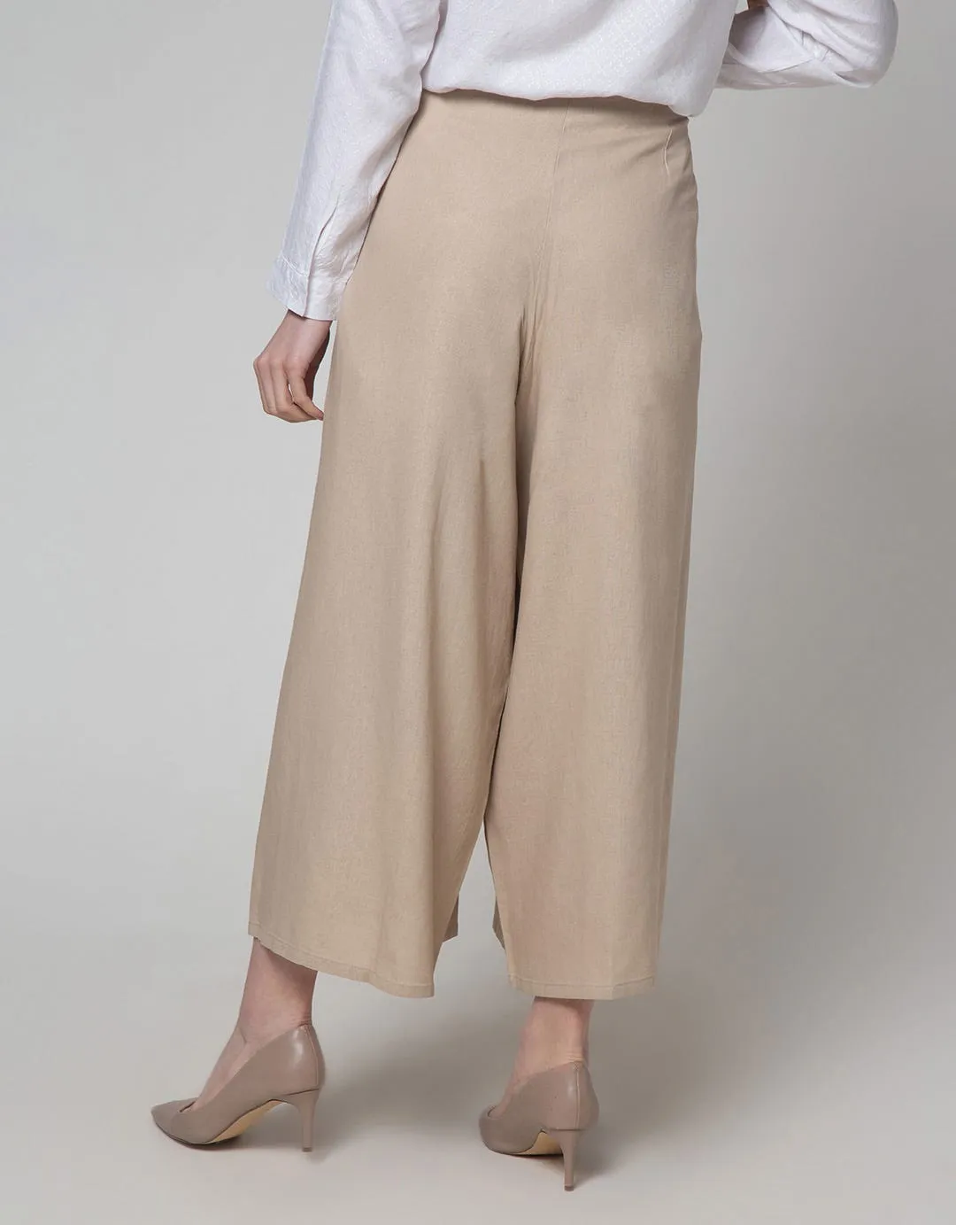 Annisa Long Pants Lineblend Wideleg No Waistband