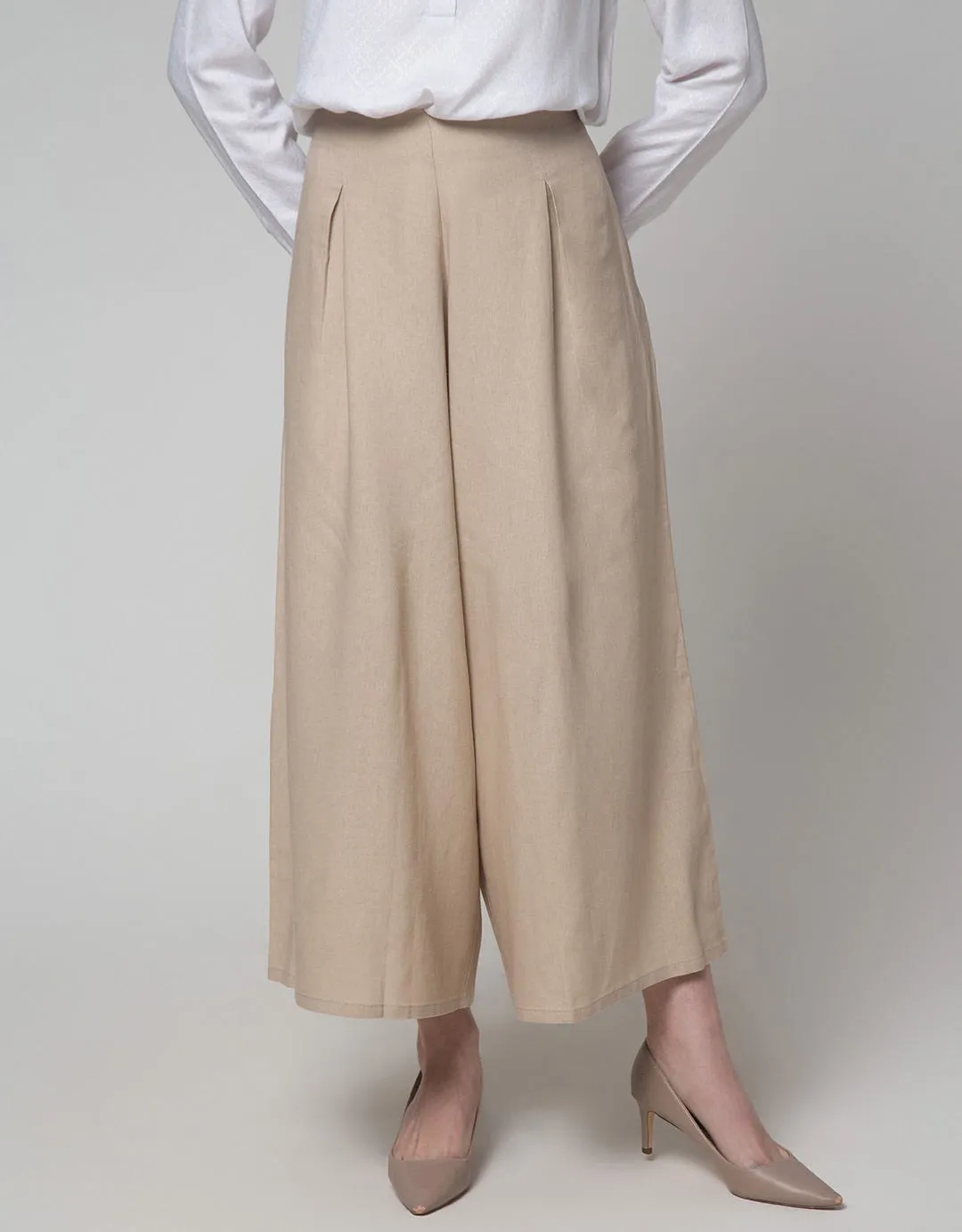 Annisa Long Pants Lineblend Wideleg No Waistband