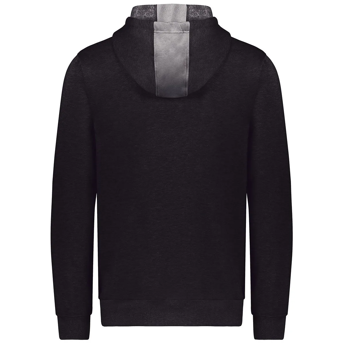 Augusta Sportswear Men's Carbon Heather/Black Three-Season Fleece Full Zip Hoodie