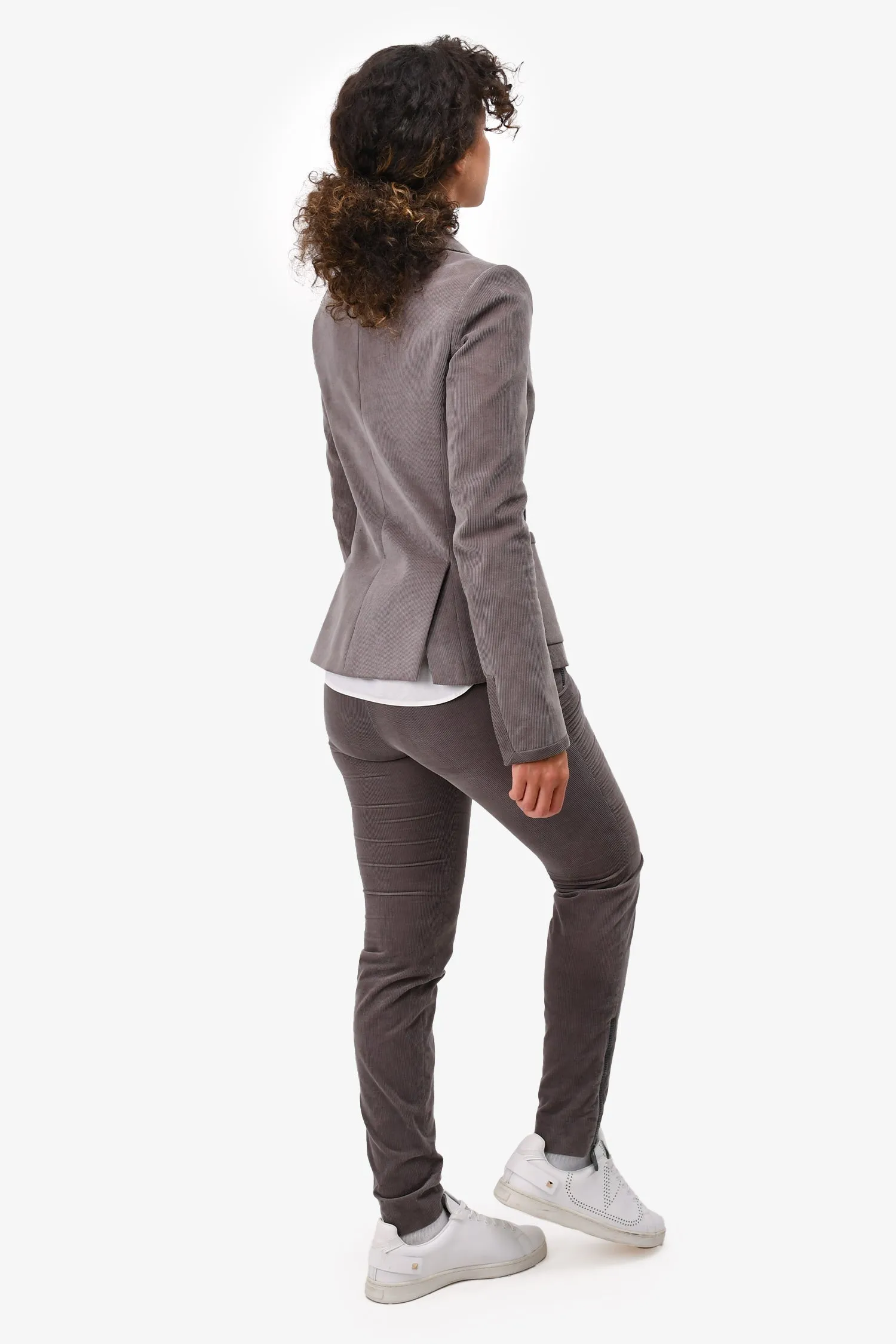 Balenciaga Brown Corduroy Double Breasted Blazer   Pants Set Size 38