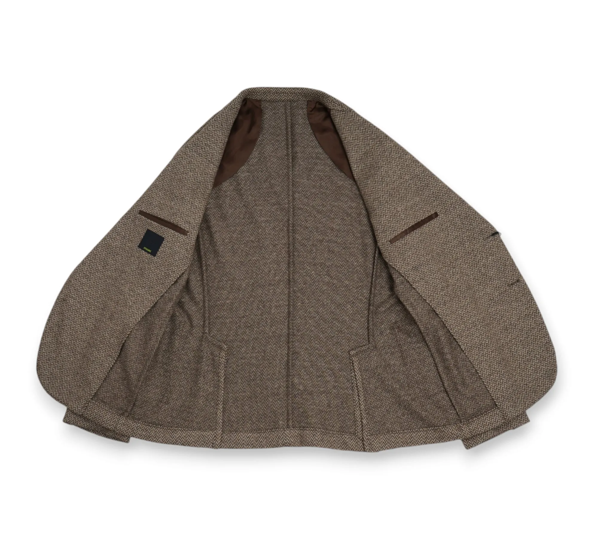 Barba Napoli - Brown/Beige Herringbone Sports Jacket 52