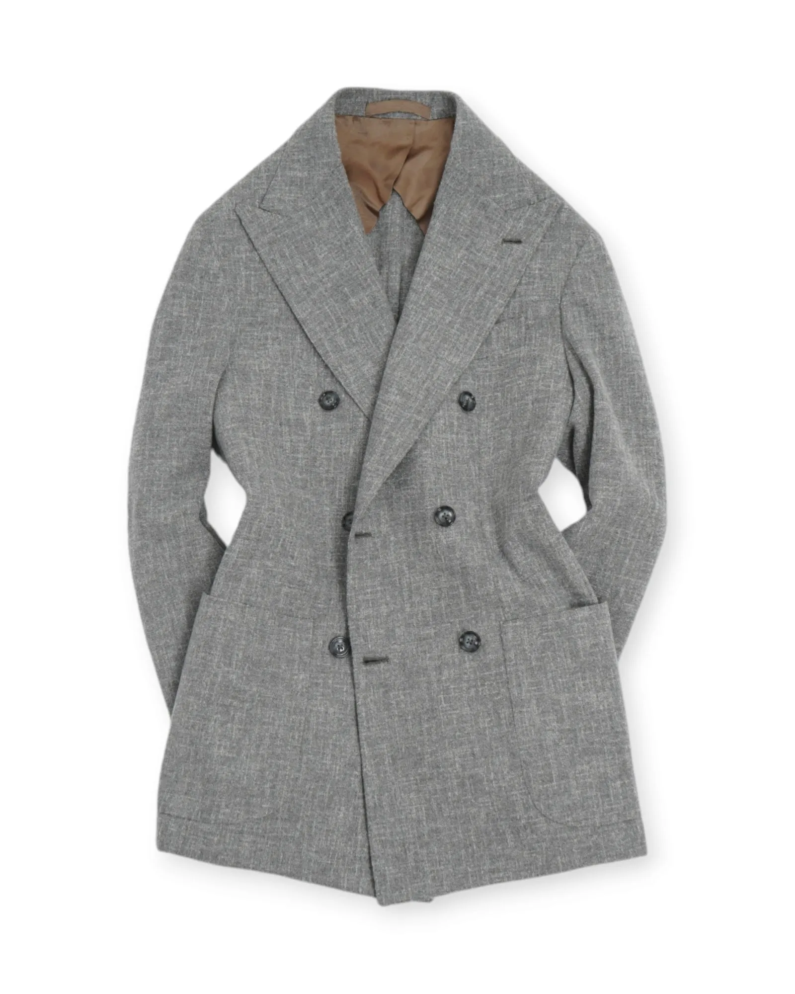 Barba Napoli - Grey Melange DB. Sports Jacket 48