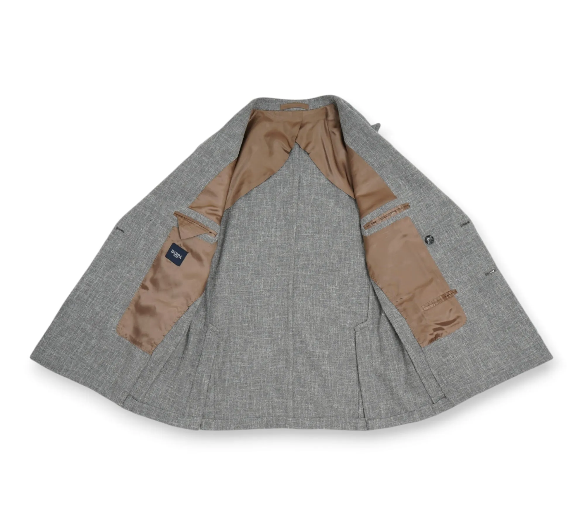 Barba Napoli - Grey Melange DB. Sports Jacket 48