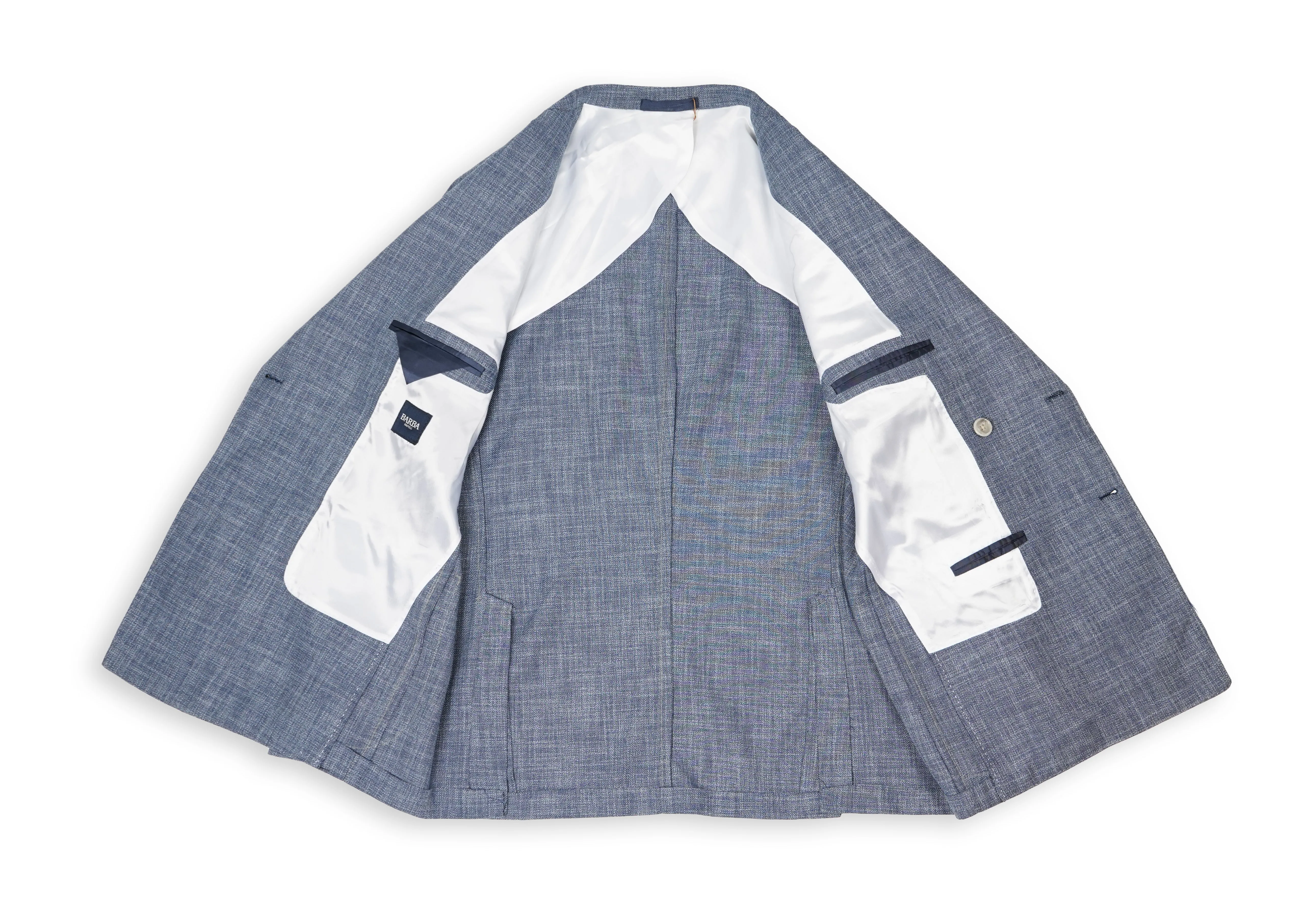Barba Napoli - Ink Blue Virgin Cotton/Wool DB. Sports jacket 52