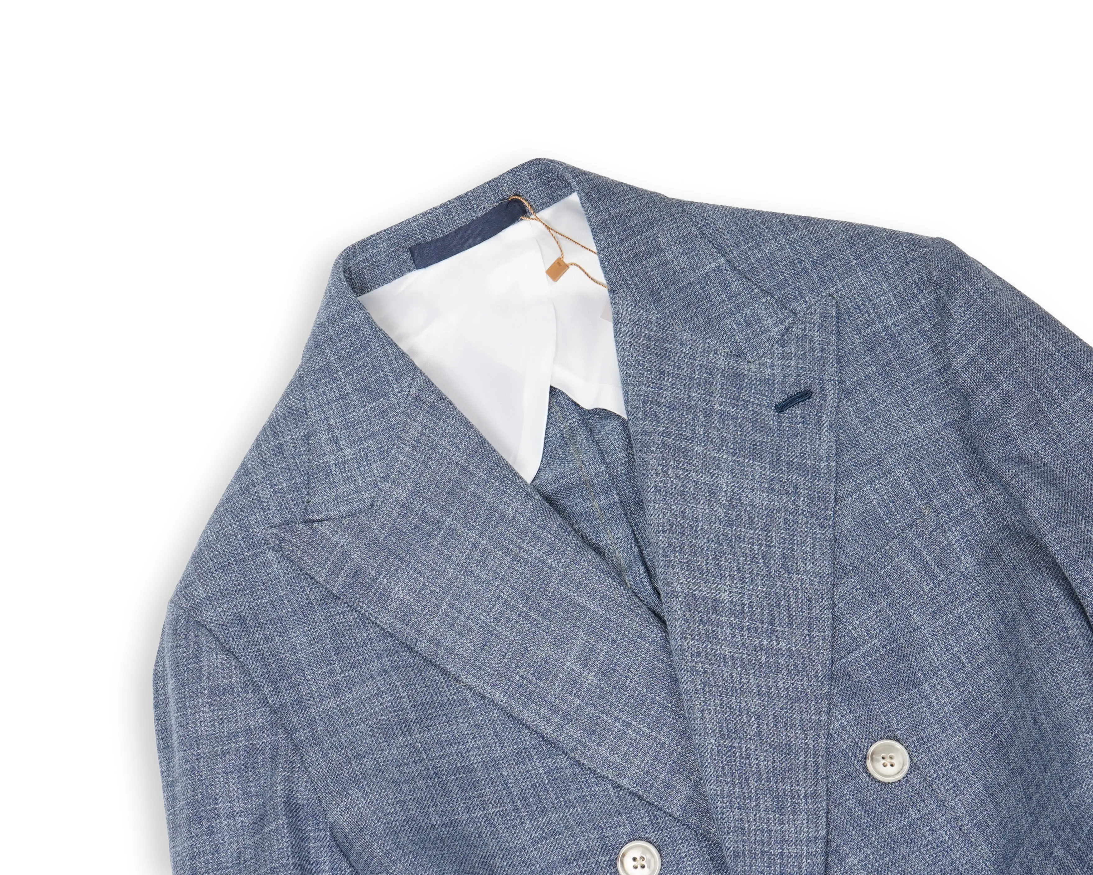 Barba Napoli - Ink Blue Virgin Cotton/Wool DB. Sports jacket 52