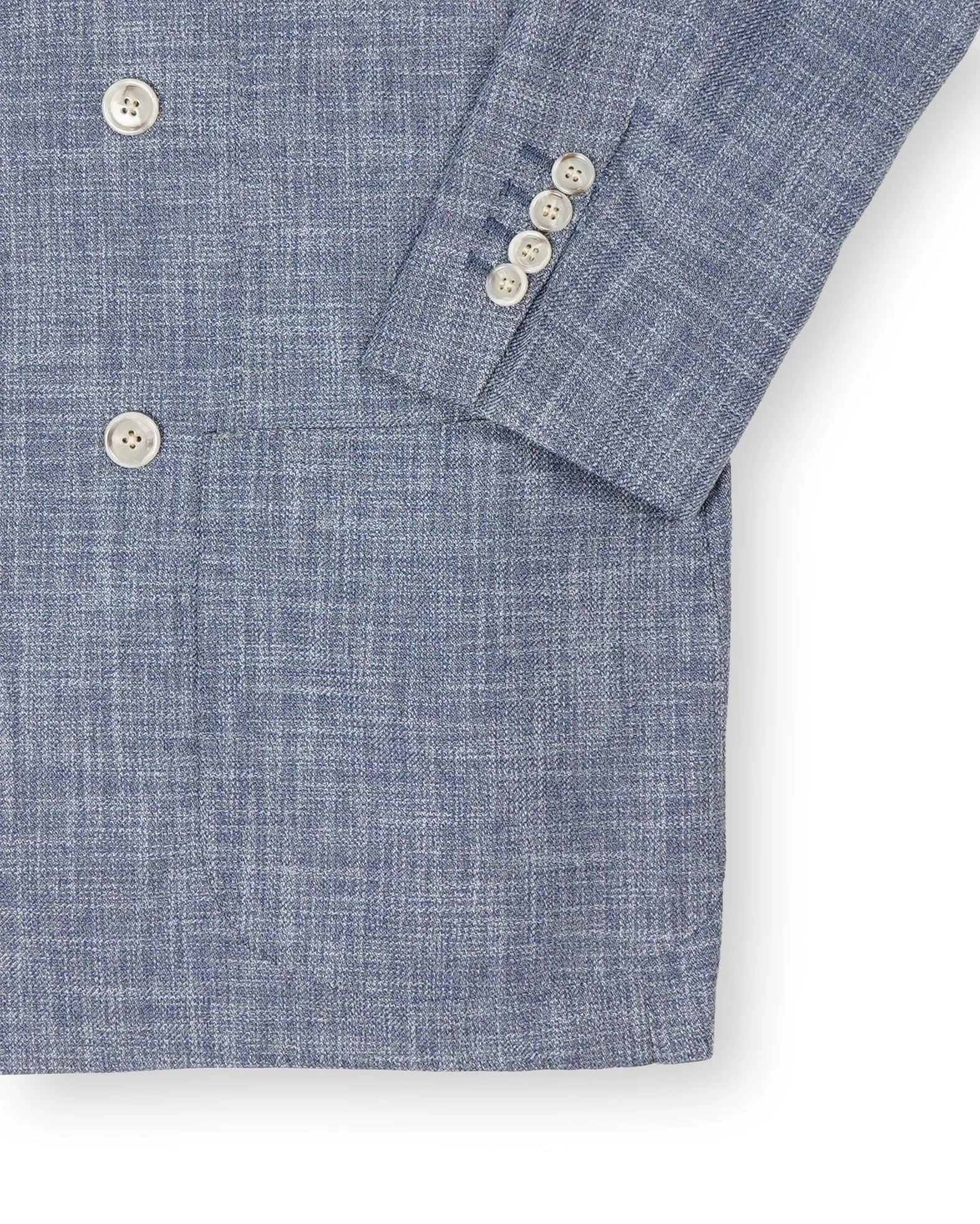Barba Napoli - Ink Blue Virgin Cotton/Wool DB. Sports jacket 52