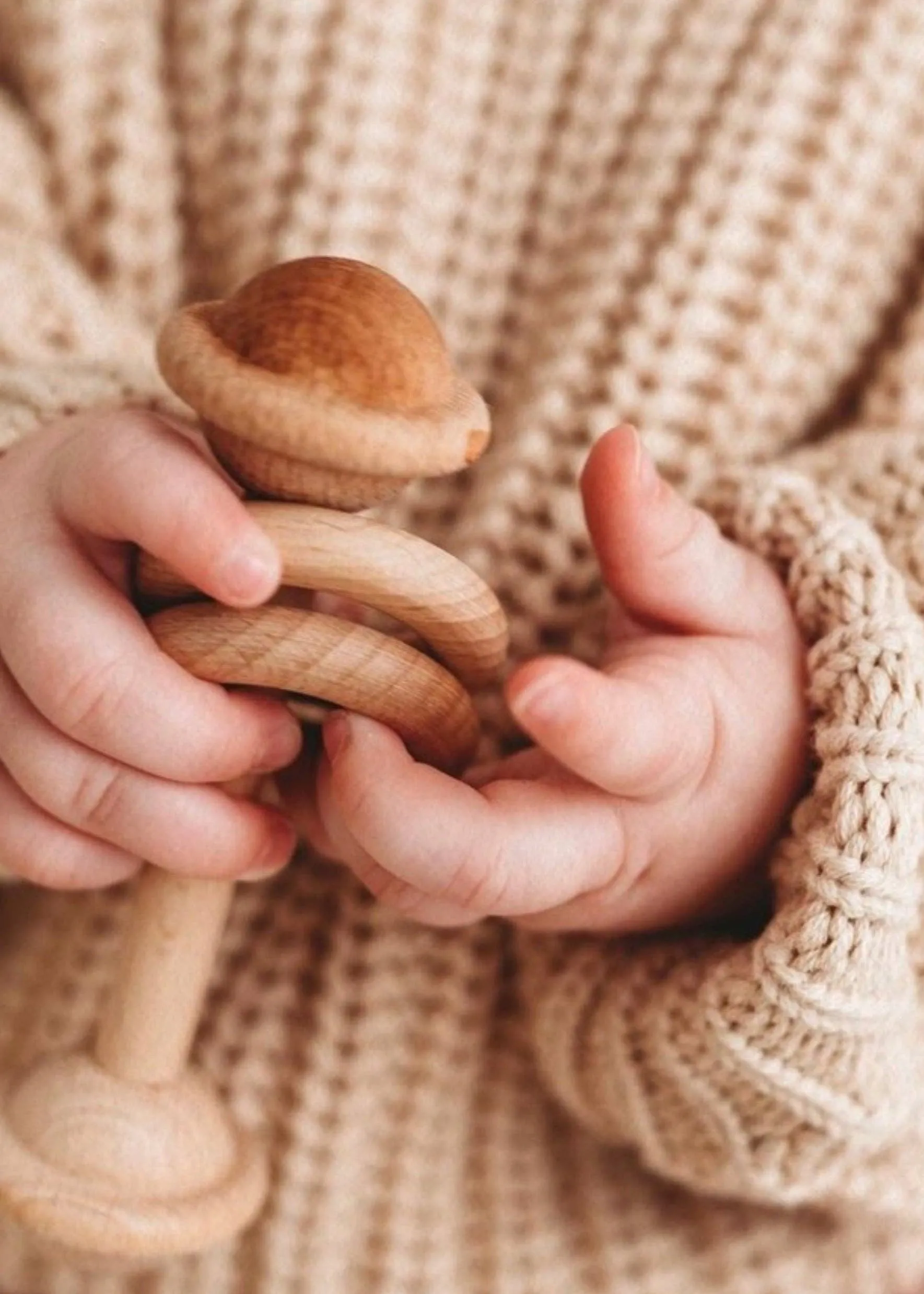 Basic Knit Oversized Sweater - Natural