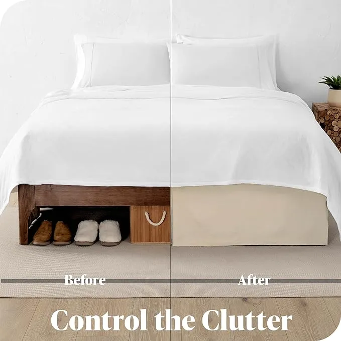 Bed Skirt with 2 Pillowcases
