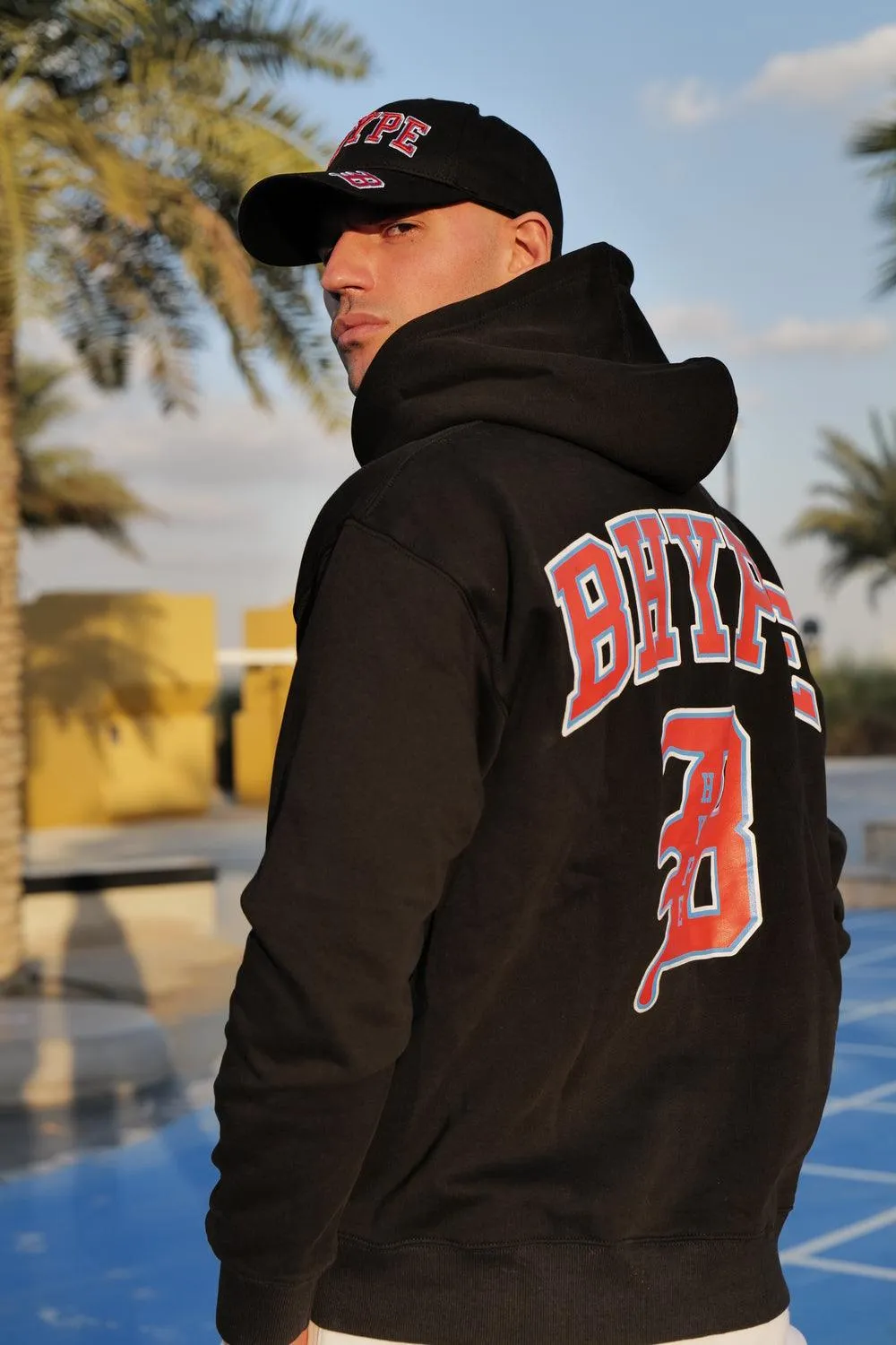 Bhype Society - Bhype Black Hoodie Varsity Collection