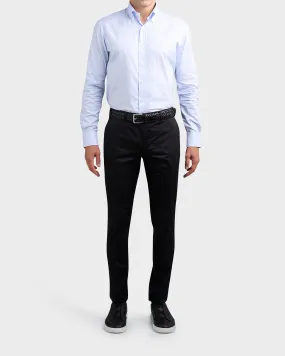 Black Cotton Tailored Fit Chinos