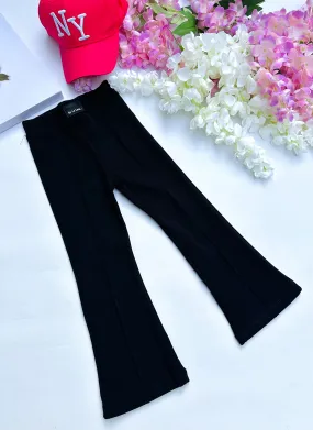 Black flared pants