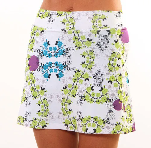 Blue Blossom Athletic Skirt