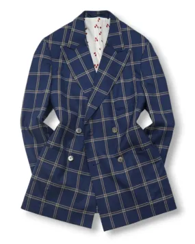 Blue Windowpane DB. Sports Jacket 48