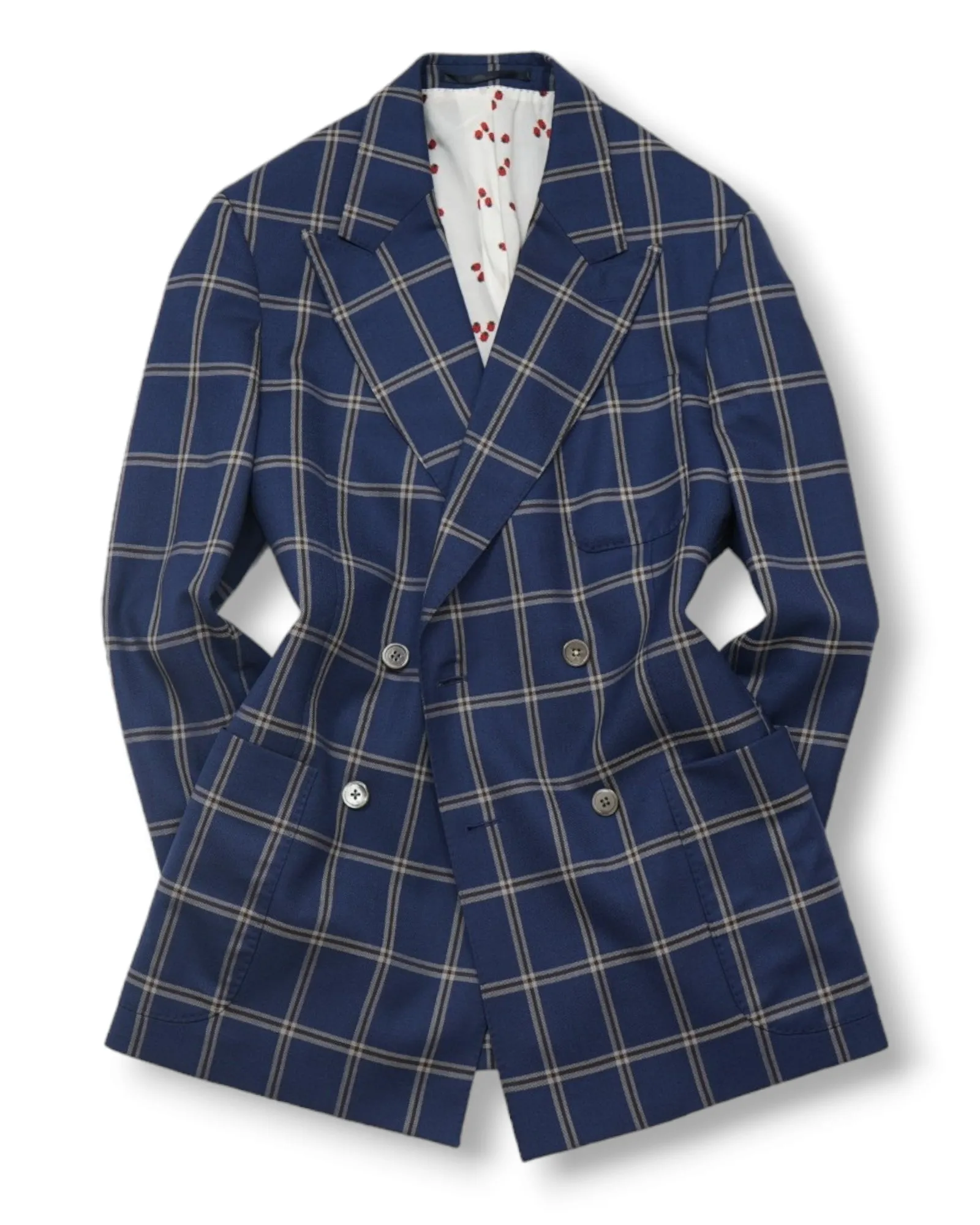 Blue Windowpane DB. Sports Jacket 48
