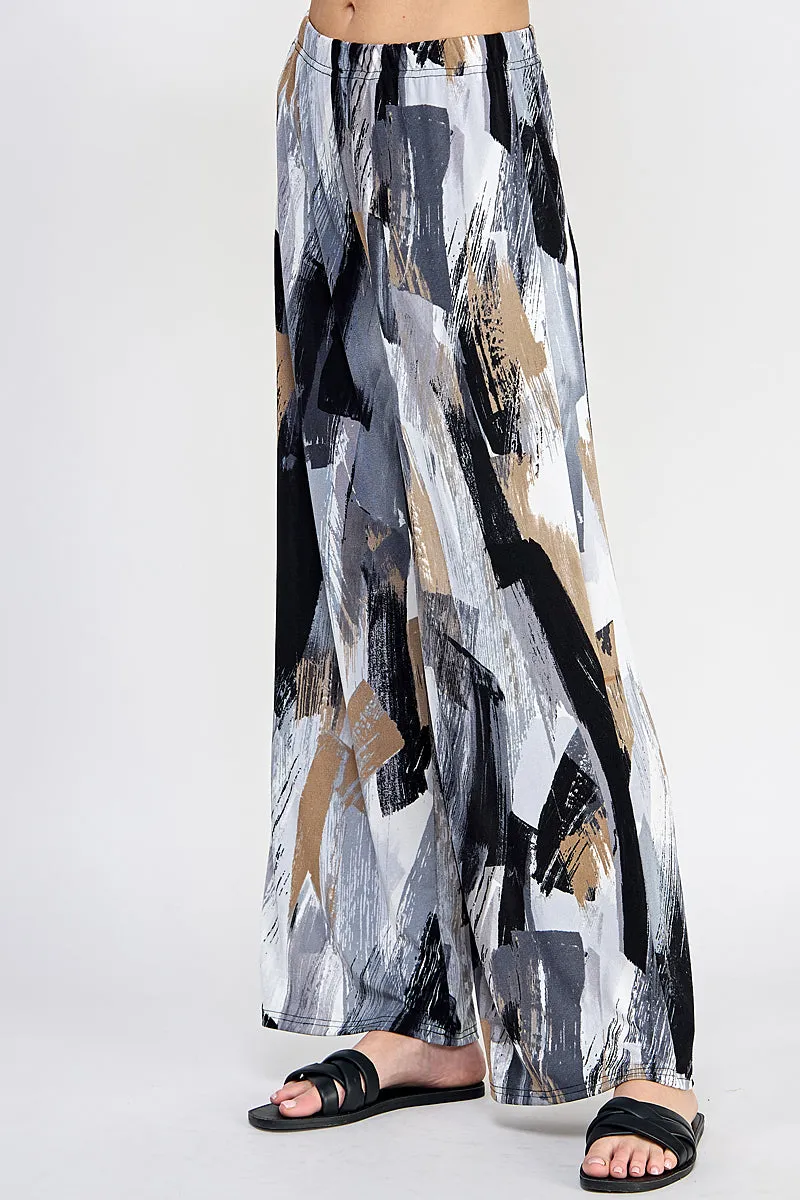 BNS Print Flared Pants-5042BN-ARP1-W379