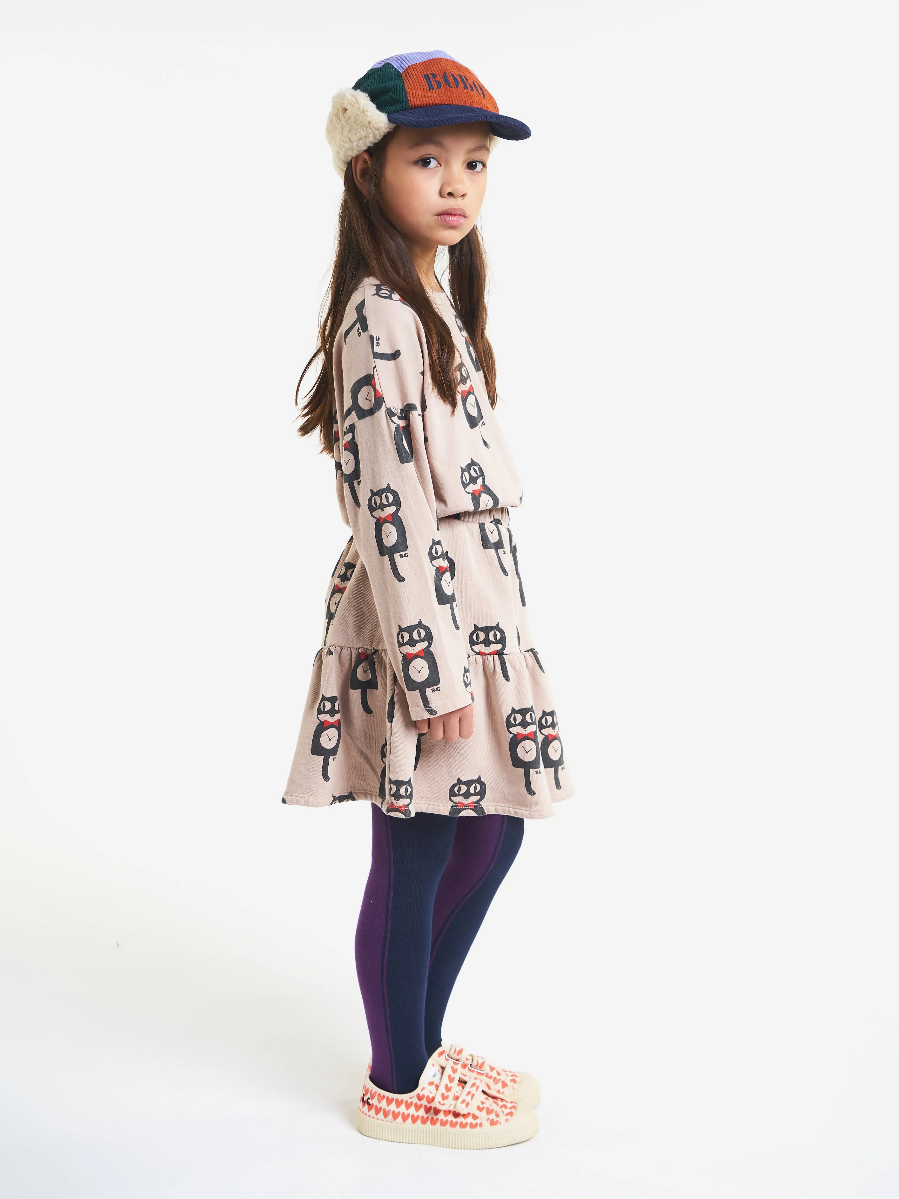 Bobo Choses Cat O'Clock AOP Skirt