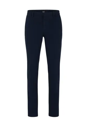 Boss Black Kaito 1 Cotton Trousers Dark Blue