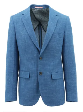 Boston Linen Wool Jacket Blue