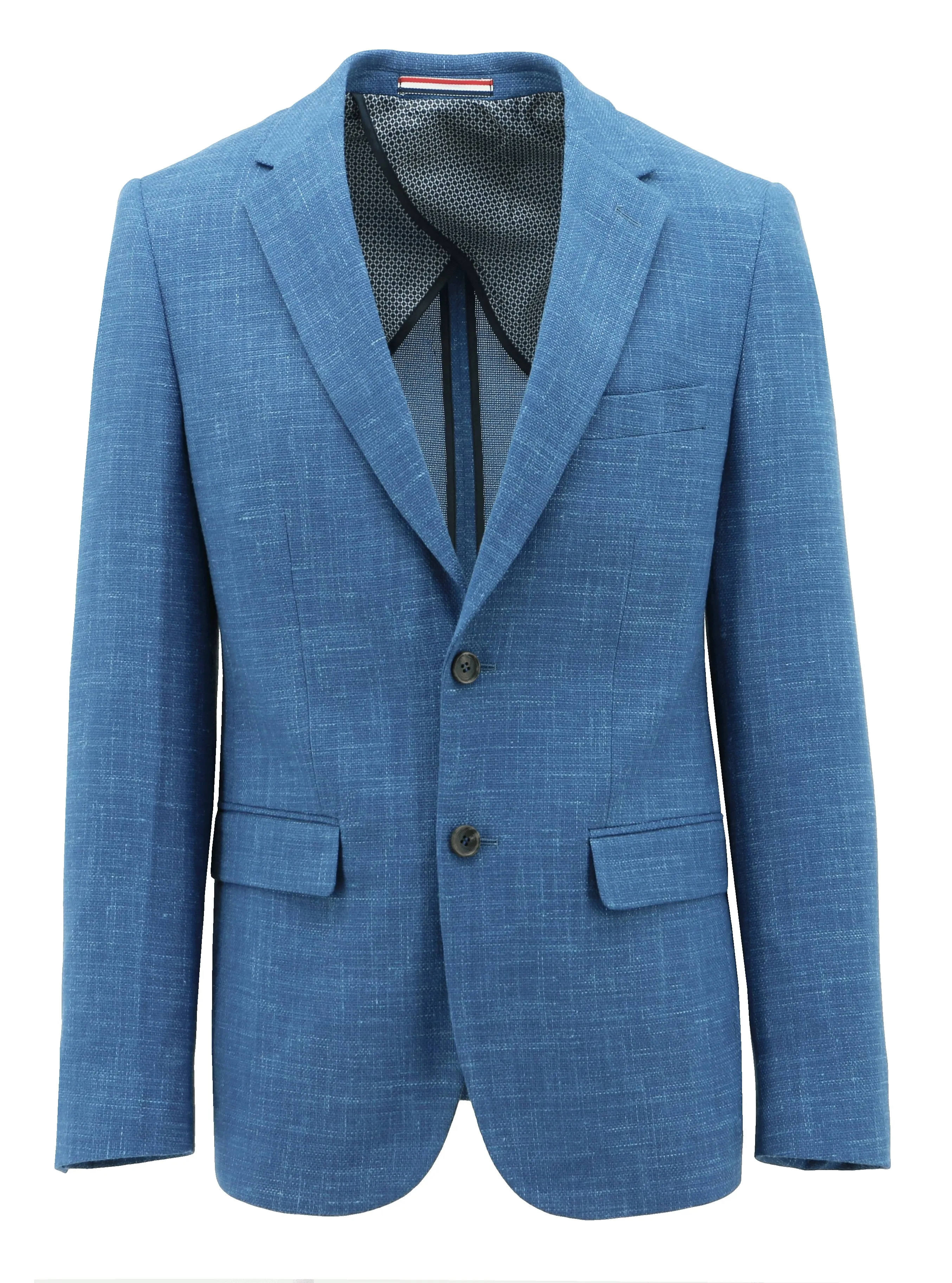 Boston Linen Wool Jacket Blue