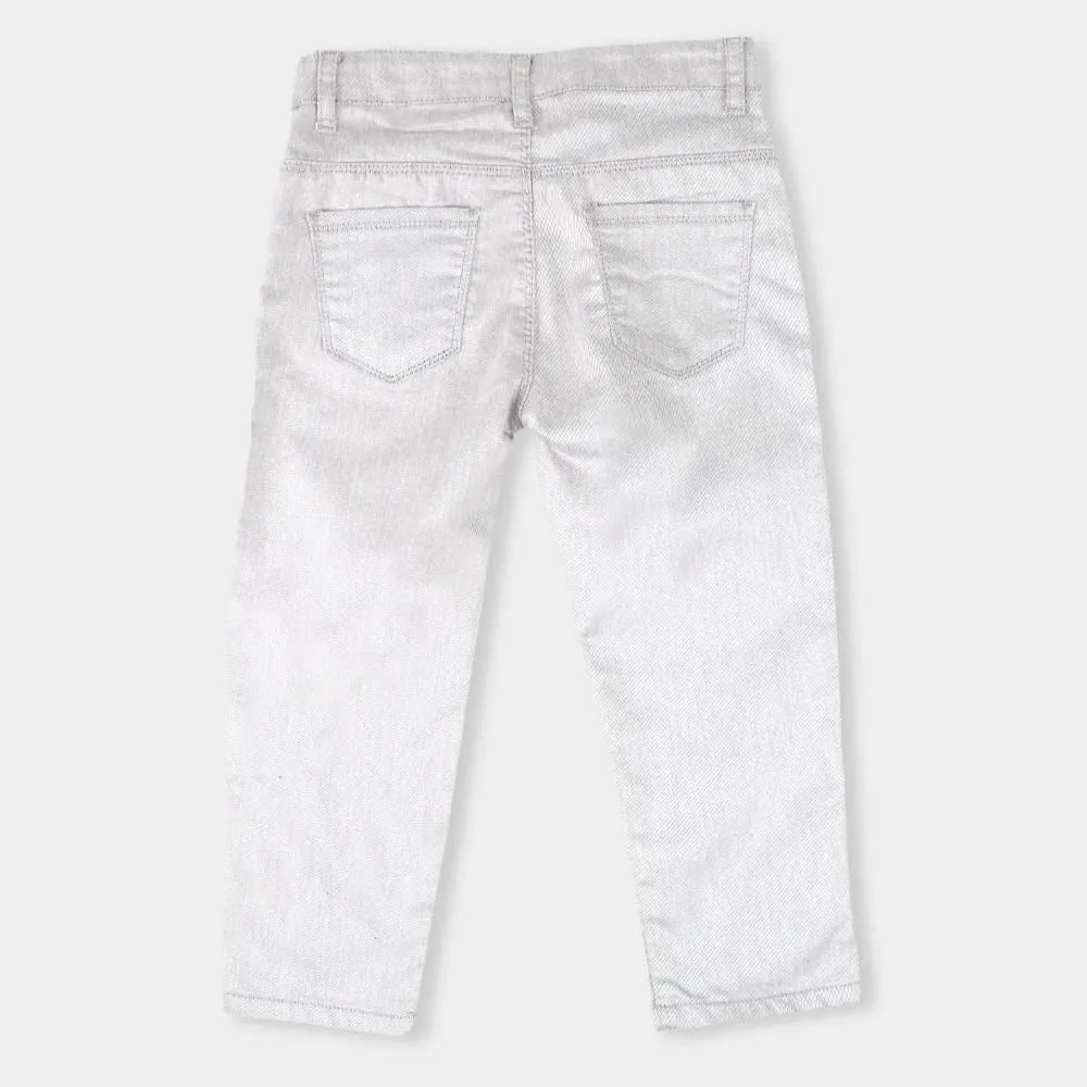 Boys Pant Cotton Basic - S.Grey