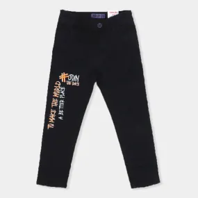 Boys Pant Cotton Stay Cool-NAVY