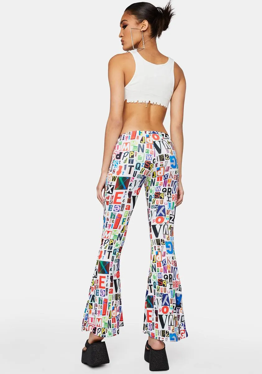 Breaking News Flare Pants