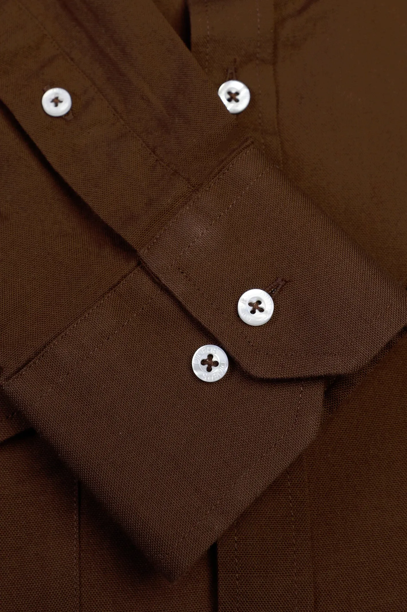 Brown Plain Casual Shirt