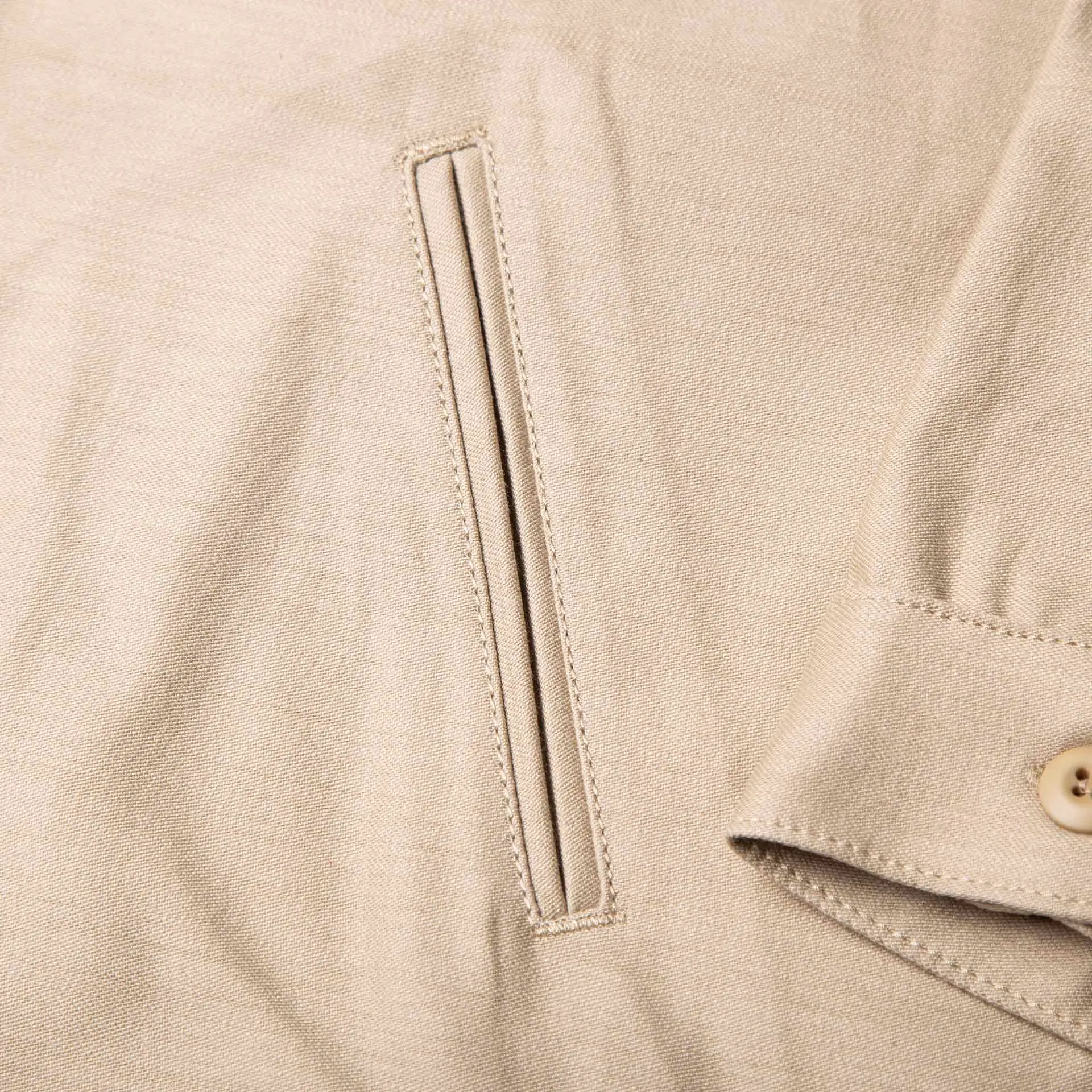 BWS-03 MILITARY OVERSHIRT 10 oz. sand military twill