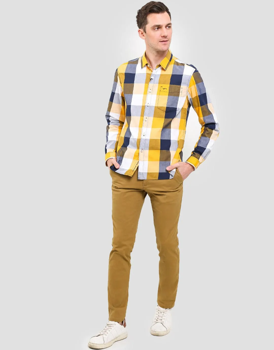 Cardinal Formal Officer Celana Chinos Size Besar Pria