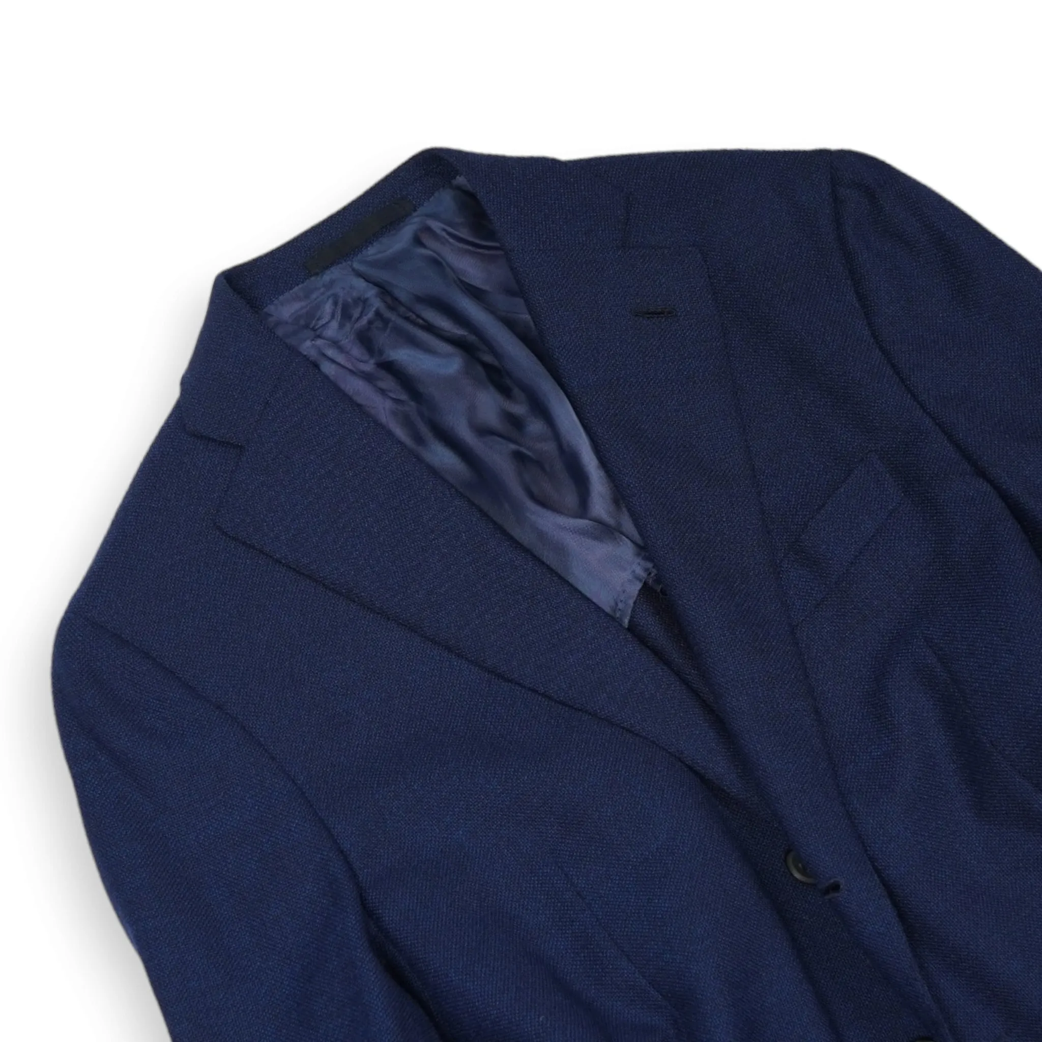 Caruso for Gabucci - Midnight Blue Hopsack Wool Sports Jacket 48