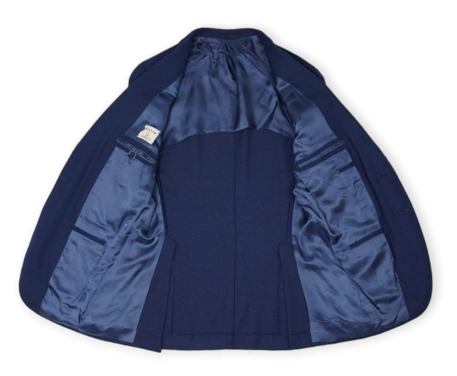 Caruso for Gabucci - Midnight Blue Hopsack Wool Sports Jacket 48