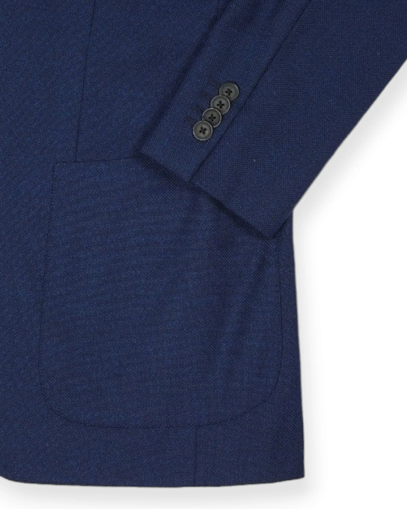 Caruso for Gabucci - Midnight Blue Hopsack Wool Sports Jacket 48