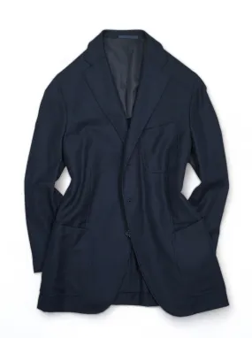 Caruso for Gabucci - Navy Loro Piana Super 130's Wool Sports jacket 56