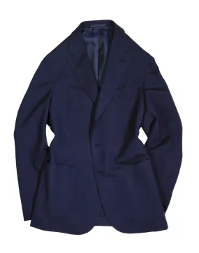 Caruso - Navy Mini Houndstooth Wool Aida Sports jacket 54