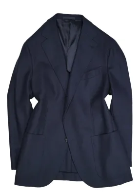 Caruso - Navy Wool Hopsack Aida Sports jacket 54