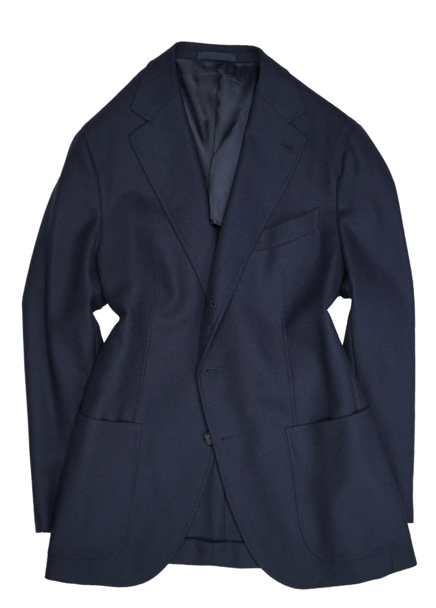 Caruso - Navy Wool Hopsack Aida Sports jacket 54