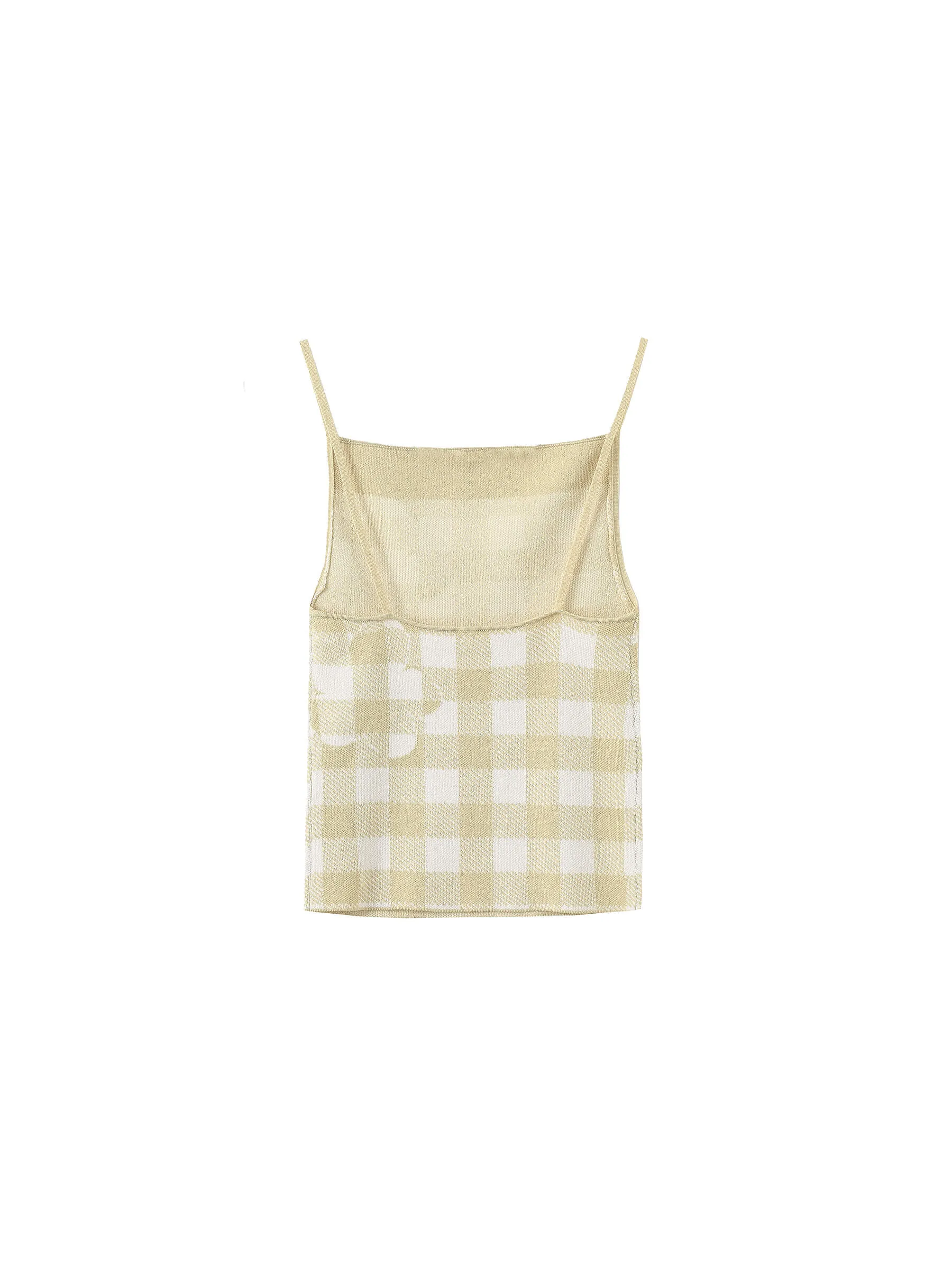 Checkered Knit Camisole top